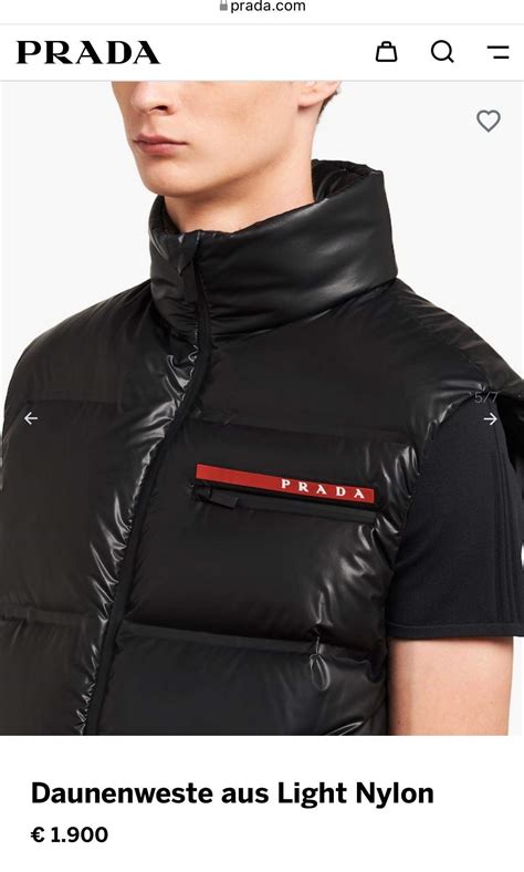 prada weste fake